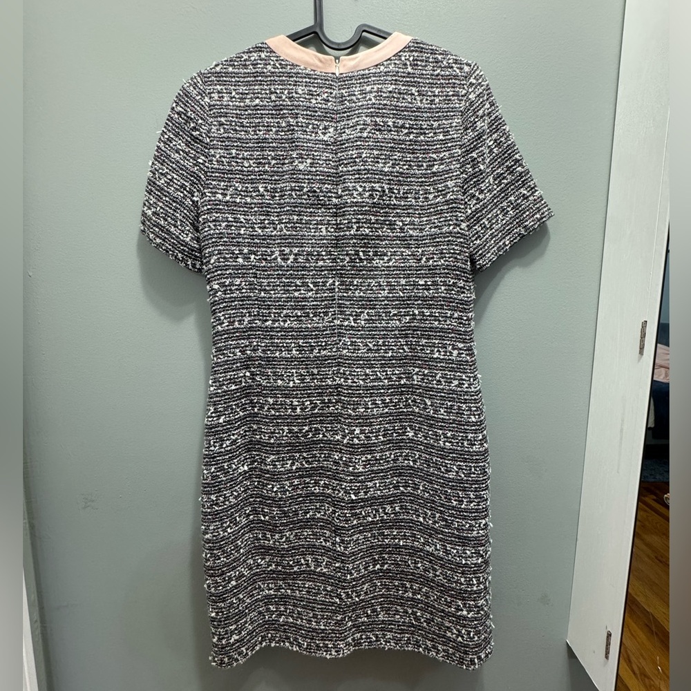 Sandro Black and Pink Tweed Mini Dress - Picture 2 of 5
